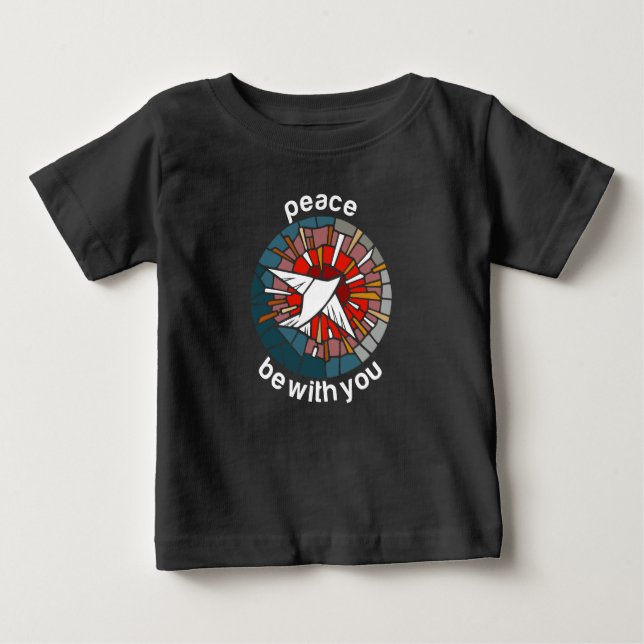 Camiseta De Bebé La paz esté con usted (Anverso)