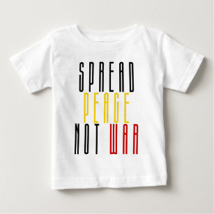 Camiseta De Bebé La paz no la guerra