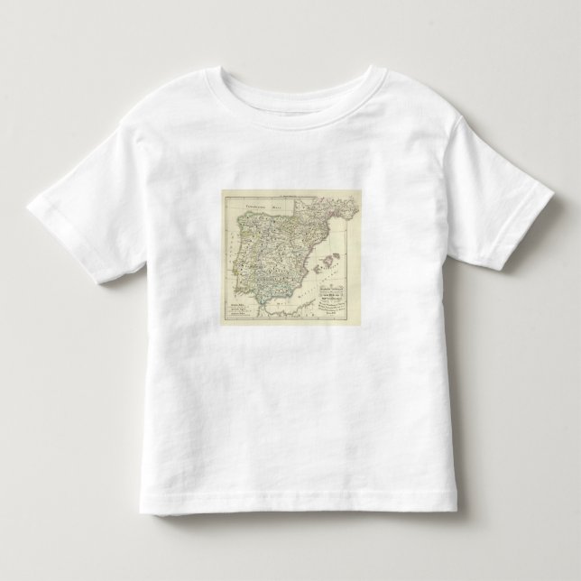 Camiseta De Bebé La península ibérica (Anverso)