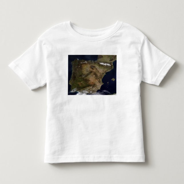 Camiseta De Bebé La Península Ibérica (Anverso)