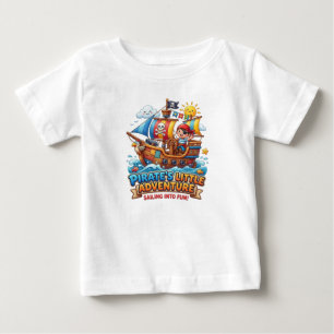 CAMISETA DE BEBÉ LA PEQUEÑA AVENTURA DEL PIRATA