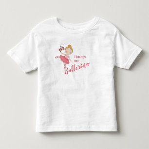 Camiseta De Bebé La pequeña Ballerina de la mamá rubia el pelo