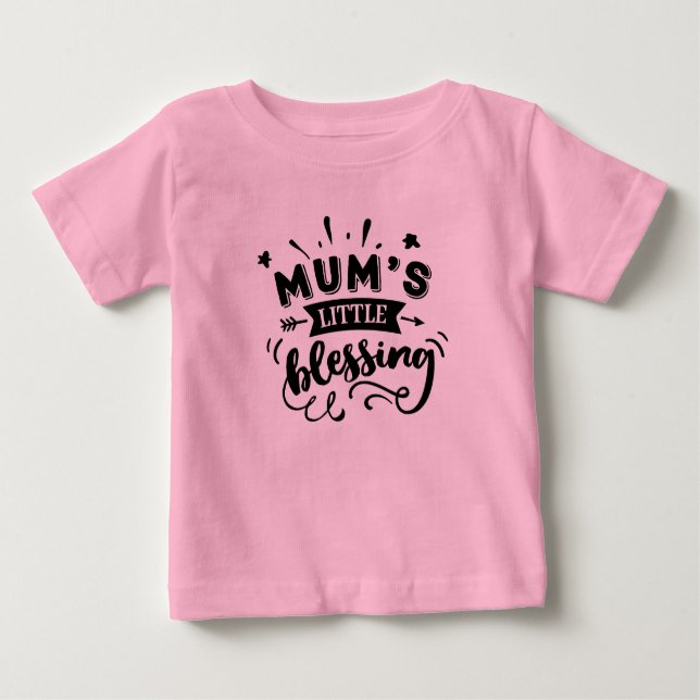 Camiseta De Bebé La pequeña bendición de la mamá (Anverso)