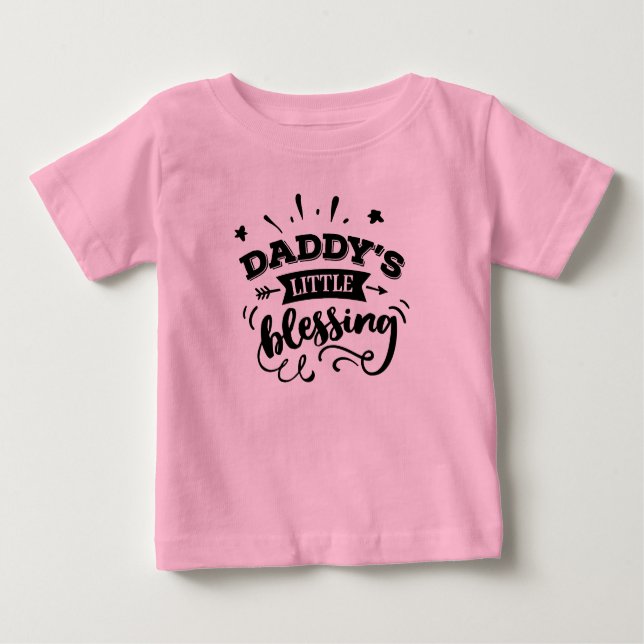 Camiseta De Bebé La pequeña bendición de papá (Anverso)