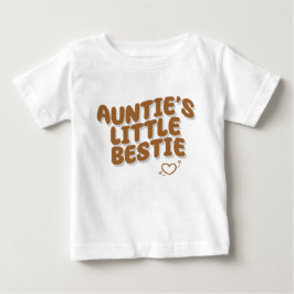Camiseta De Bebé La pequeña bestie de la tía