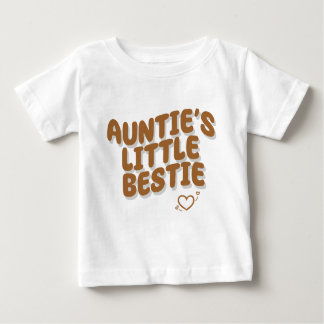 Camiseta De Bebé La pequeña bestie de la tía