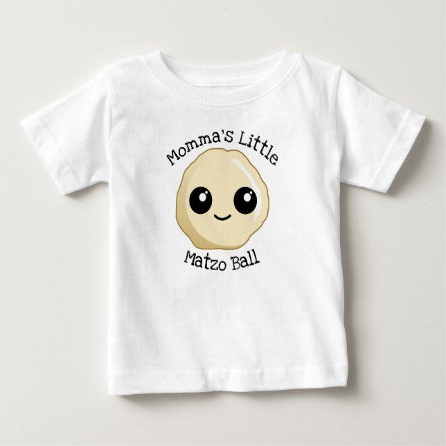 Camiseta De Bebé La pequeña bola Matzo de mamá (Anverso)