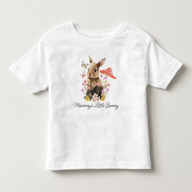 Camiseta De Bebé La pequeña conejita de mamá (Anverso)