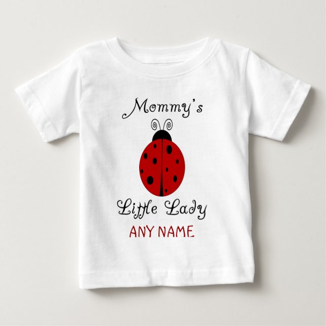 Camiseta De Bebé ¡La pequeña dama de mamá! Diseño de parágrafos (Anverso)