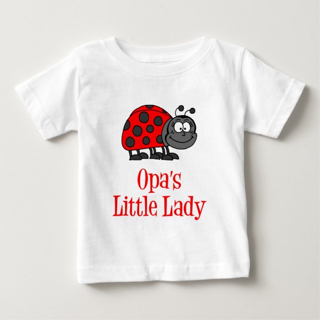 Camiseta De Bebé La pequeña dama de Opa (Anverso)