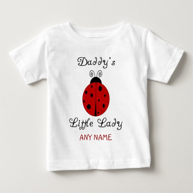 Camiseta De Bebé ¡La pequeña dama de papá! Diseño de parágrafos (Anverso)