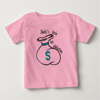 Camiseta De Bebé La pequeña deducción fiscal de papá