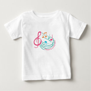 Camiseta De Bebé La pequeña diva de papá