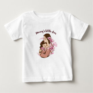 Camiseta De Bebé La pequeña estrella de mamá