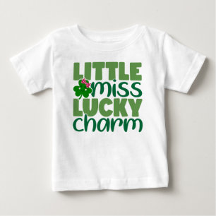 Camiseta De Bebé La pequeña Miss Lucky Charm