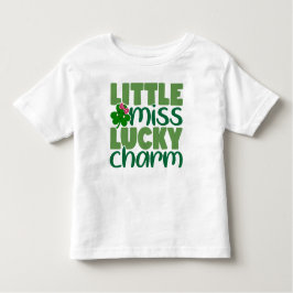 Camiseta De Bebé La pequeña Miss Lucky Charm