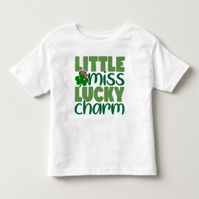 Camiseta De Bebé La pequeña Miss Lucky Charm (Anverso)