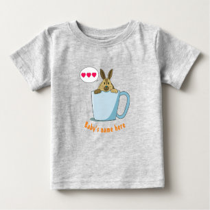 Camiseta De Bebé La pequeña Mocha dice "Te amo"
