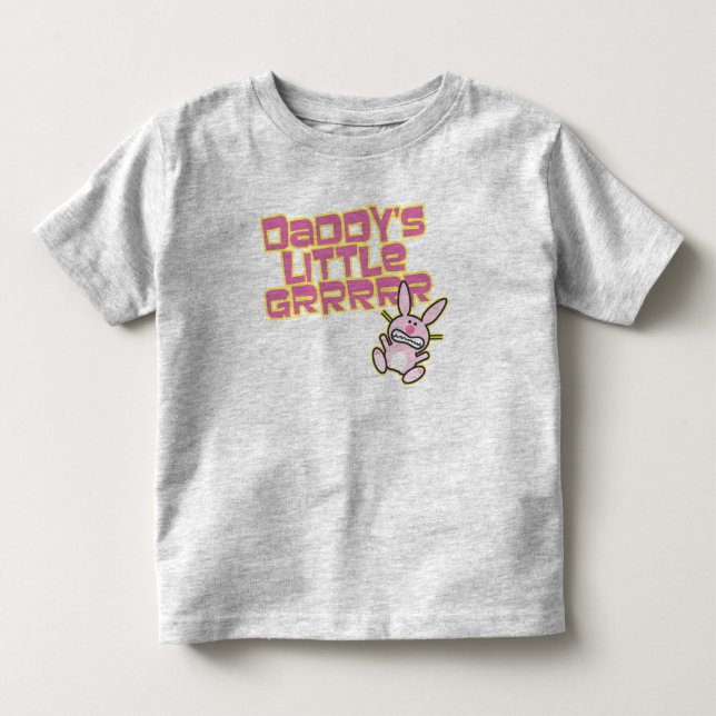 Camiseta De Bebé La pequeña niña de papá (Anverso)