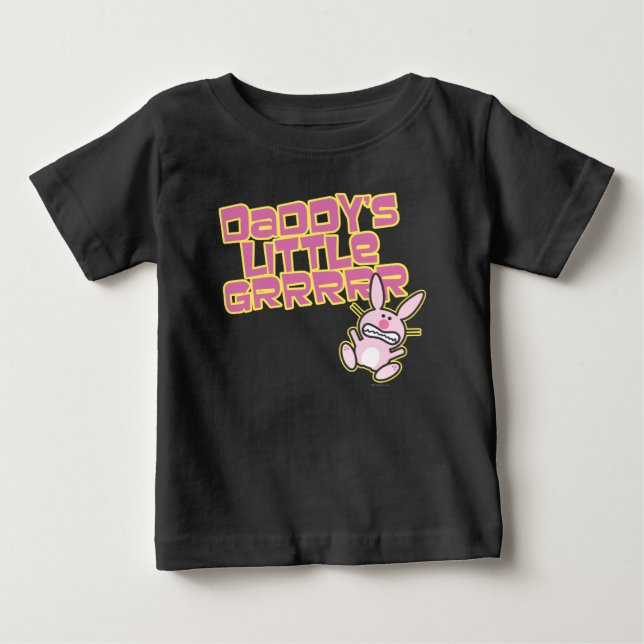 Camiseta De Bebé La pequeña niña de papá (Anverso)