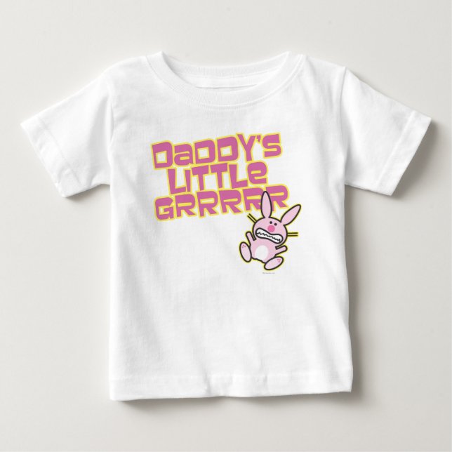 Camiseta De Bebé La pequeña niña de papá (Anverso)
