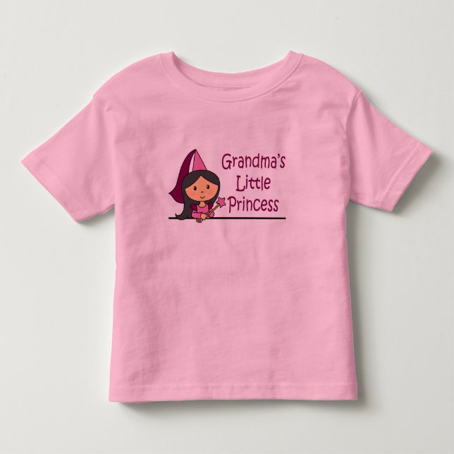 Camiseta De Bebé La pequeña princesa de la abuela (Anverso)