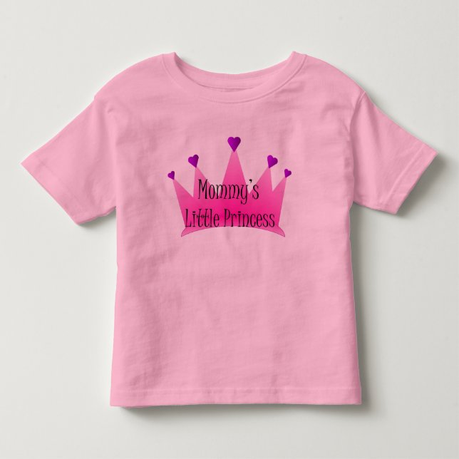 Camiseta De Bebé La pequeña princesa de mamá (Anverso)