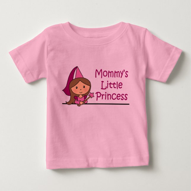 Camiseta De Bebé La pequeña princesa de mamá (Anverso)