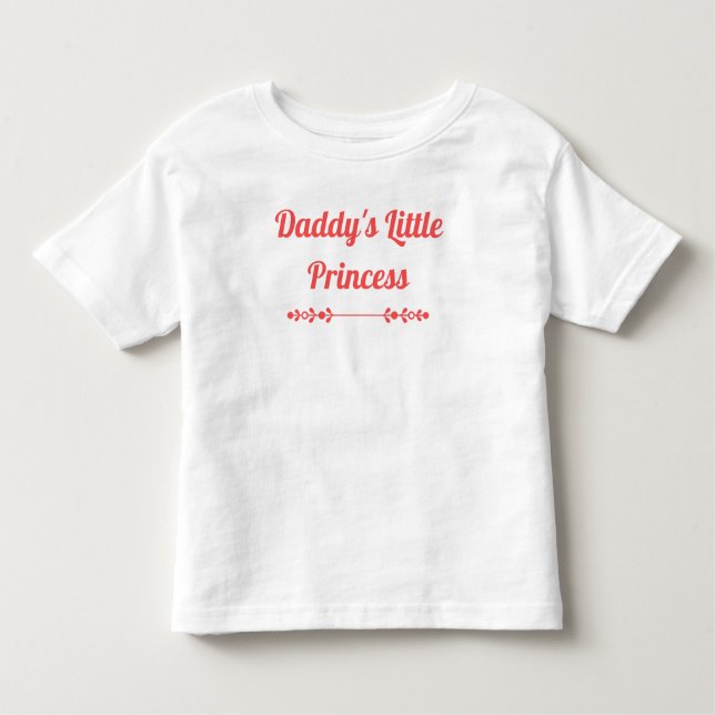 Camiseta De Bebé La pequeña princesa de moda papi (Anverso)