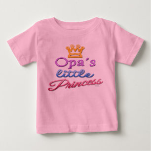 Camiseta De Bebé La pequeña princesa de Opa, su bebé, pequeña camis