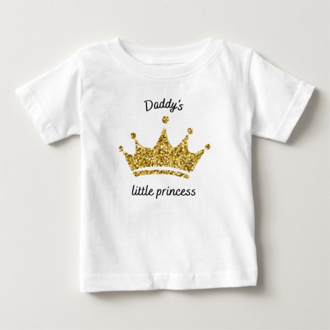 Camiseta De Bebé La pequeña princesa de papá (Anverso)