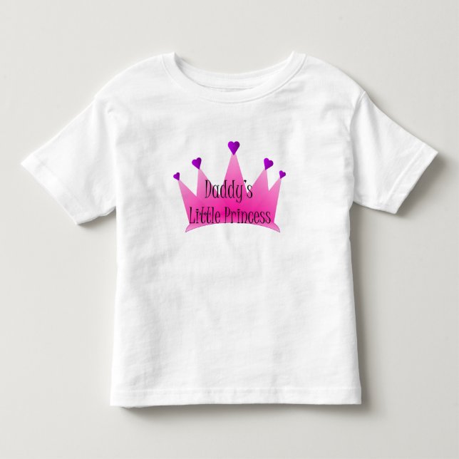 Camiseta De Bebé La pequeña princesa de papá (Anverso)