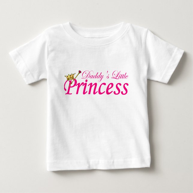 Camiseta De Bebé La pequeña princesa de papá (Anverso)