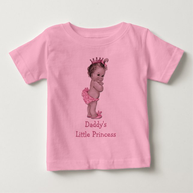 Camiseta De Bebé La pequeña princesa de papá (Anverso)
