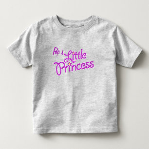 Camiseta De Bebé La pequeña princesa del pop chica gráfico rosa arr