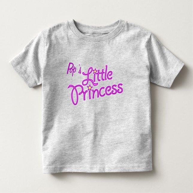 Camiseta De Bebé La pequeña princesa del pop chica gráfico rosa arr (Anverso)
