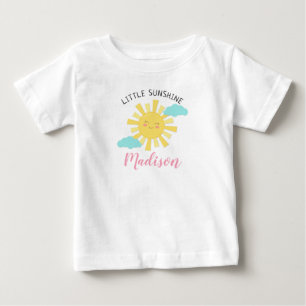 Camiseta De Bebé La pequeña sol feliz linda personaliza a niños d