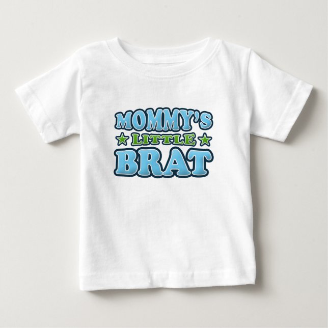 Camiseta De Bebé La pequeña traviesa de mamá (Anverso)