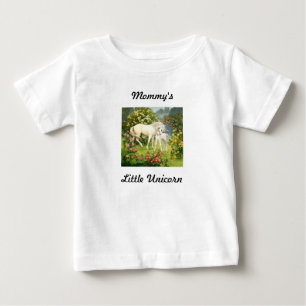 Camiseta De Bebé La pequeña unicornio de mamá