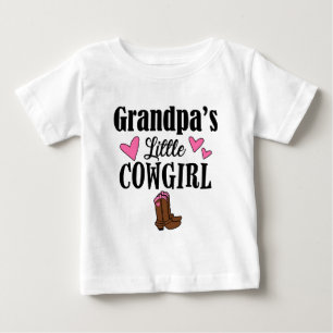 CAMISETA DE BEBÉ LA PEQUEÑA VAQUERA DEL ABUELO
