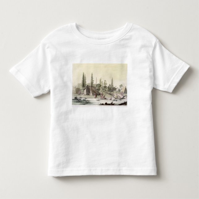 Camiseta De Bebé La Perouse en el puerto Francesci (grabado del (Anverso)