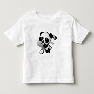 Camiseta De Bebé La personalizado Baby Panda lleva el golf en Green