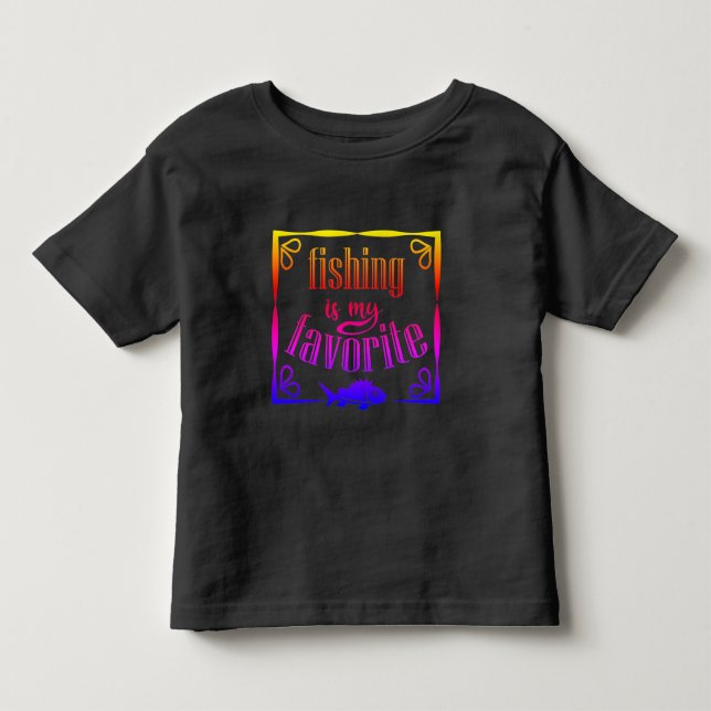Camiseta De Bebé La pesca es mi cita favorita (Anverso)