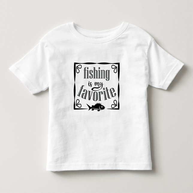 Camiseta De Bebé La pesca es mi cita favorita (Anverso)