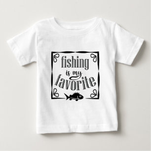 Camiseta De Bebé La pesca es mi cita favorita