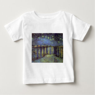 Camiseta De Bebé La pintura de la noche estrellada de Van Gogh