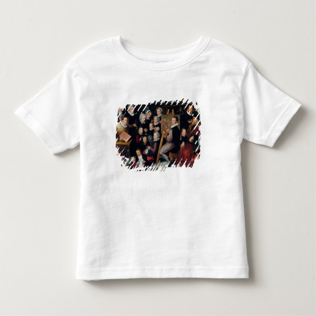 Camiseta De Bebé La pintura del artista, rodeada por su familia (Anverso)