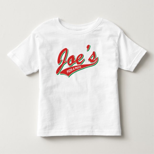 Camiseta De Bebé La pizza y las pastas de Joe (Anverso)