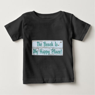 Camiseta De Bebé La playa es mi lugar feliz