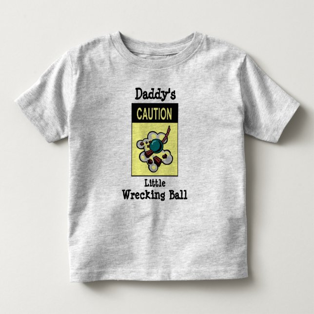 Camiseta De Bebé La poca bola arruinadora del papá (Anverso)